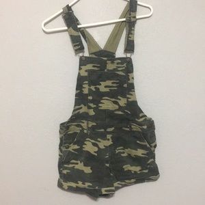 Camo Overall Shorts